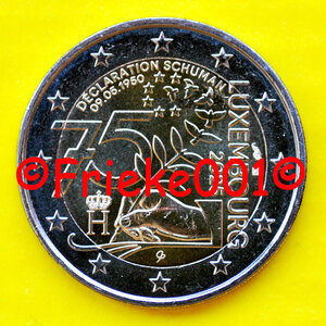Luxembourg 2 euro 2025 comm.(Schuman statement)