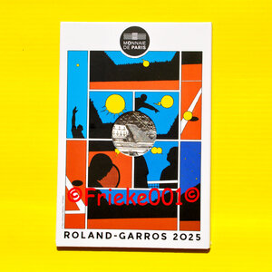 France 10 euro 2025 argent sous blister.(Roland Garros)