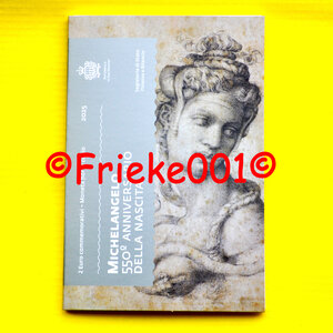 San marino 2 euro 2025 comm in blister.(Michelangelo)