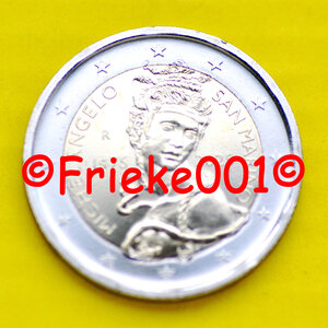 San marin 2 euro 2025 comm.(Michel-Ange)