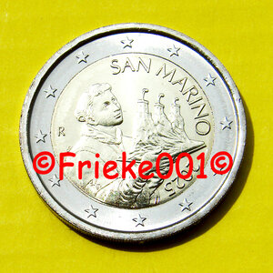 San marin 2 euro 2025 unc