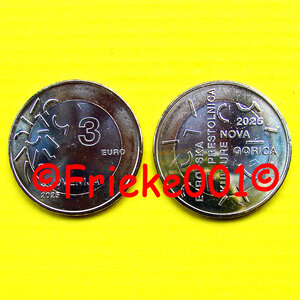 Slovénie 3 euro 2025 unc.(Nova Gorica)