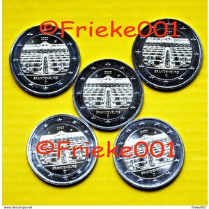Allemagne 5 x 2 euro 2020 comm.(Brandebourg)