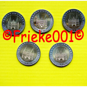 Allemagne 5x 2 euro 2006 comm.(Holstentor)