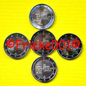 Germany 5 x 2 euro 2025 comm.(35 years of German unity)