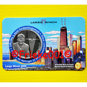 Belgium 5 euro 2025 sous blister.(Largo Winch)