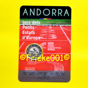 Andorra 2 euro 2025 comm in blister.(Spelen Kleine Staten)