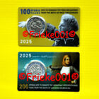 Griekenland 2x 2 euro 2025 comm in blister.(Mikis Theodorakis en Laskarina Bouboulina)