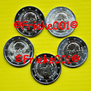 Duitsland 5x 2 euro 2026 comm.(Konrad Adenauer)