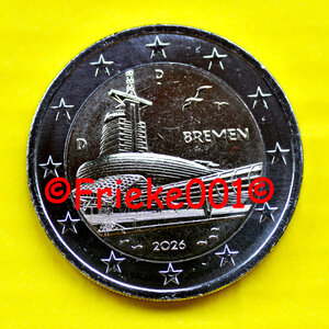 Duitsland 2 euro 2026 comm.(Bremen)