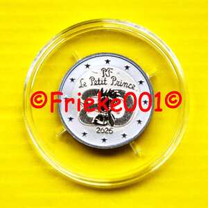Frankrijk 2 euro 2026 comm proof.(Petit Prince) Reverse