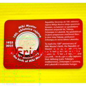 Slovenië 2 euro 2025 comm in blister.(Miki Muster)