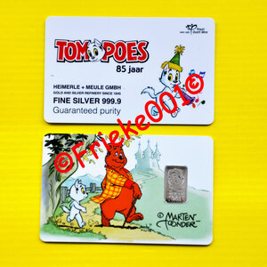 Nederland 85 jaar Tom Poes 1 gram zilver in blister 2026