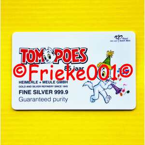 Pays-Bas 85 ans Tom Poes 1 gram argent sous blister 2026