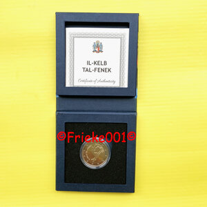 Malta 2 euro 2026 comm proof.(Pharaoh Hound)