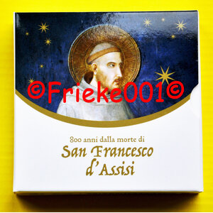 Italië 2 euro 2026 comm proof reverse.(Franciscus Van Assisi)