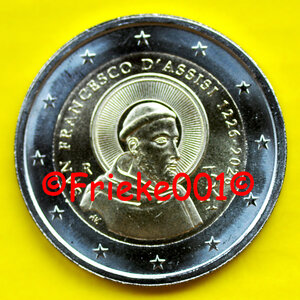 Italie 2 euro 2026 comm.(François d'Assise)