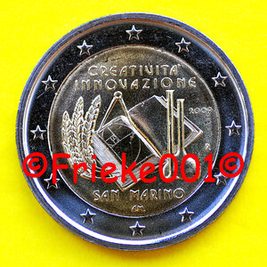 San marin 2 euro 2009 comm.(Créativité)