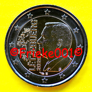 Luxembourg 2 euro 2026 unc.(New Design)