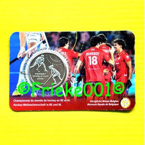 België 2,50 euro 2026 in blister.(WK Hockey 2026) Frans