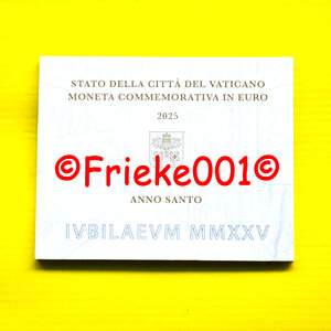 Vaticaan 2x 2 euro 2025 in blister.(Michelangelo en Heilig Jaar)