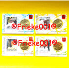 Vaticaan 4x 50 cent 2024 unc met postzegel in blister.(Nr. 48,49,50,51)