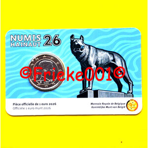 Belgique 1 euro 2026 unc sous blister.(Numis Hainaut)