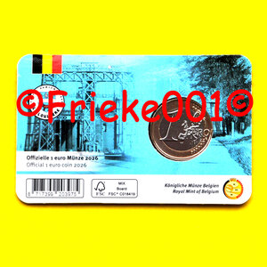 Belgique 1 euro 2026 unc sous blister.(Numis Hainaut)