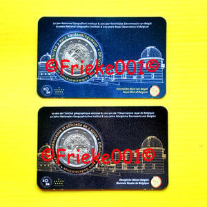 België 2x 2 euro 2026 comm in blister.(Sterrenwacht) Nederlands + Frans