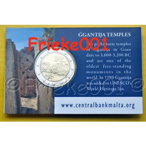 Malta 2 euro 2016 comm in blister.(Ggantija) (With mintmark horn)