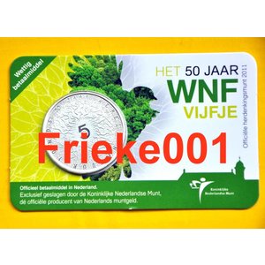 Netherlands 5 euro 2011 50 years WWF