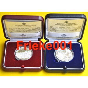 San marino 5 and 10 euro 2011 proof