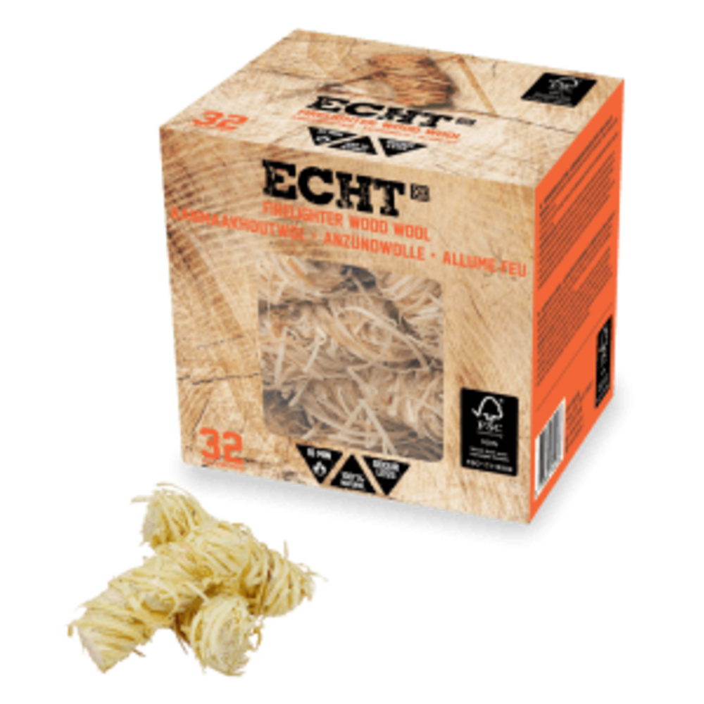 Echtgoed Aanmaakhoutwol 32 stuks Echtgoed Aanmaakhoutwol 32 stuks