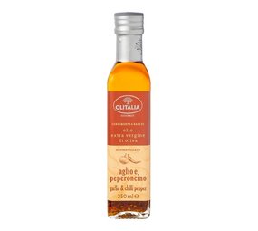 Olitalia Olijfolie met chili en knoflook extra vierge 250 ml Olitalia Olijfolie met chili en knoflook extra vierge 250 ml