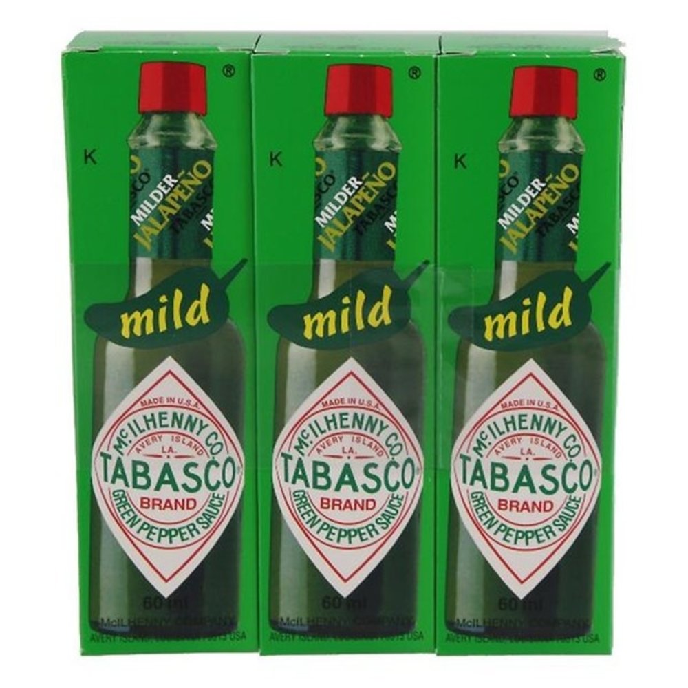 Tabasco Green pepper sauce 3 x 6 cl