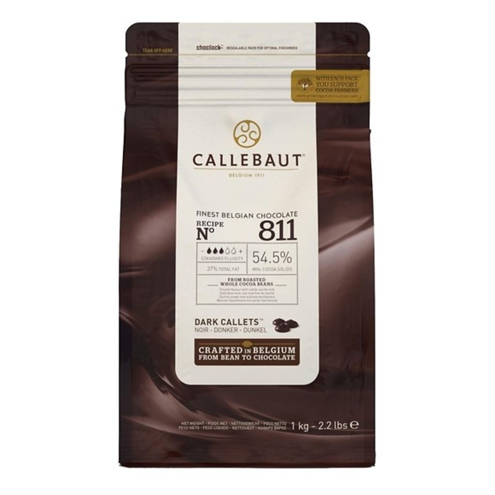 Callebaut Finest Belgian chocolate Callets dark 811