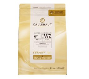 Callebaut Finest Belgian chocolate Witte chocolade callets cw2 Callebaut Finest Belgian chocolate Witte chocolade callets cw2