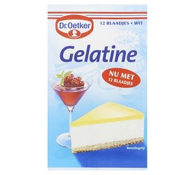 Dr. Oetker Bladgelatine helder Dr. Oetker Bladgelatine helder