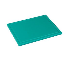 Snijplank met sapgeul groen, 530 x 325 x 15 mm Snijplank met sapgeul groen, 530 x 325 x 15 mm