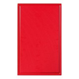Snijplank met sapgeul rood, 530 x 325 x 15 mm