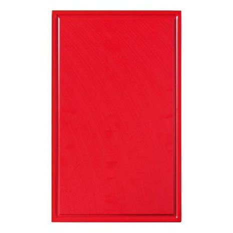 Snijplank met sapgeul rood, 530 x 325 x 15 mm Snijplank met sapgeul rood, 530 x 325 x 15 mm