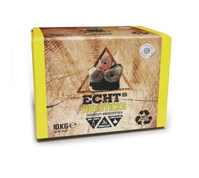 Echtgoed Hotsticks Briketten 10kg Echtgoed Hotsticks Briketten 10kg
