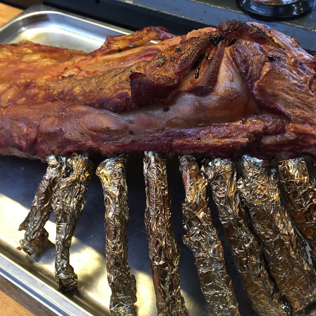 Lamsrug van de Smoker