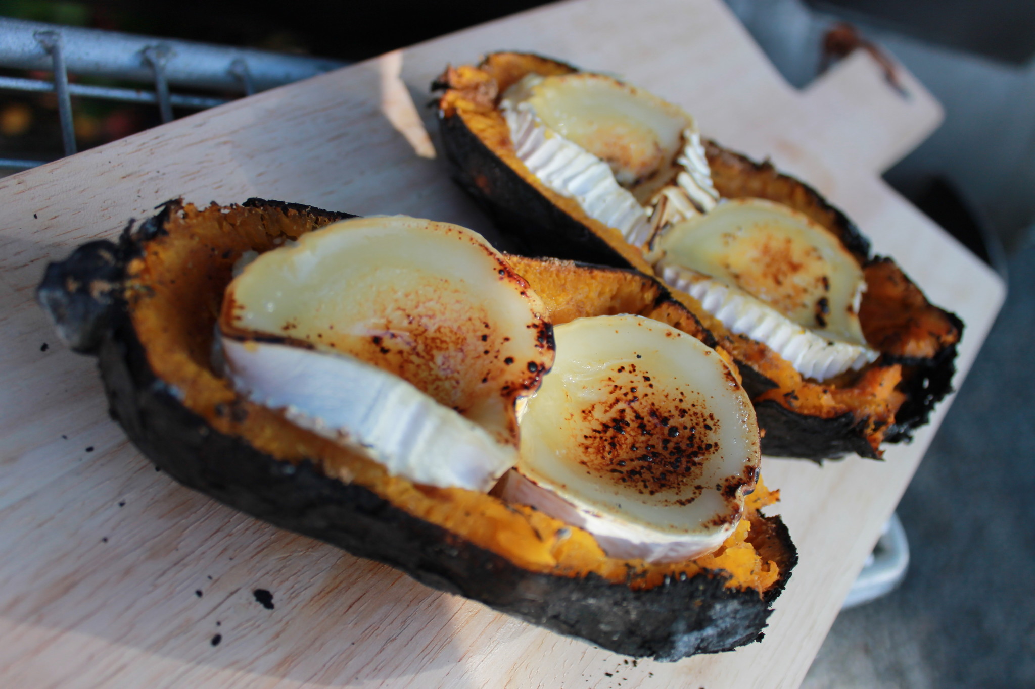 Pompoen Caveman Style met Geitenkaas en Golden Syrup