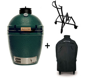 Big Green Egg Medium + Geintegreerd onderstel met Nest Handler + Hoes Big Green Egg Medium + Geintegreerd onderstel met Nest Handler + Hoes