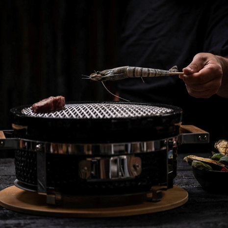 YAKINIKU Shichirin Round Ceramic Teppanyaki & Hibachi Grill – CT Wagyu