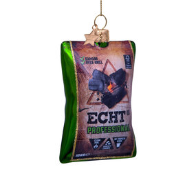Kerstbal Houtskool ECHT Kerstbal Houtskool ECHT