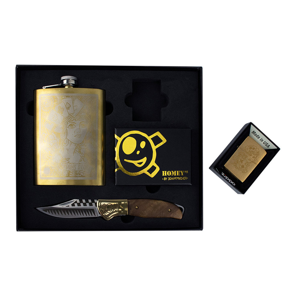 Henk Shiffmacher Man's Ruin By Schiffmacher - Giftset with Zippo lighter Henk Shiffmacher Man's Ruin By Schiffmacher - Giftset with Zippo lighter