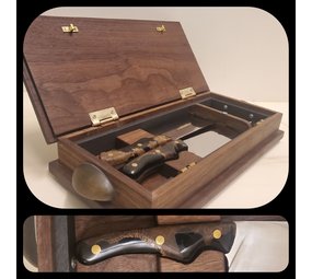Wooden box knivesset