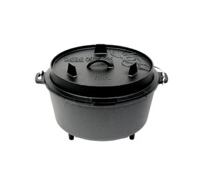Valhal Dutch Oven Gietijzer met Pootjes Outdoor 8 Liter Valhal Dutch Oven Gietijzer met Pootjes Outdoor 8 Liter